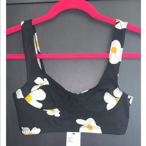 Urban outfitters floral crop top